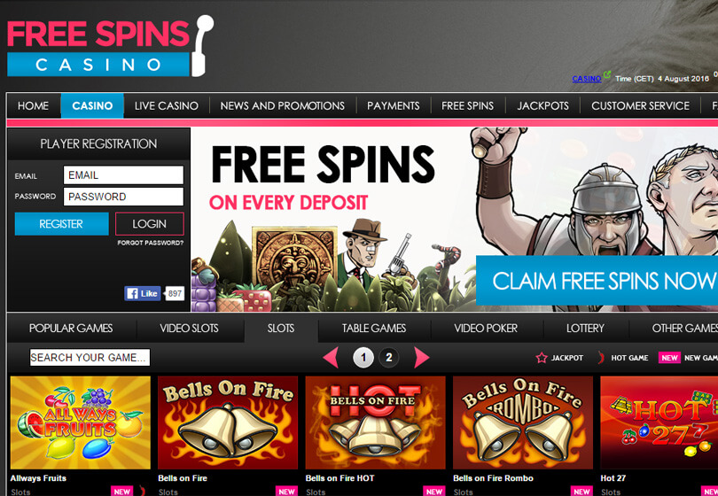 Online Casino Slots Free Spins